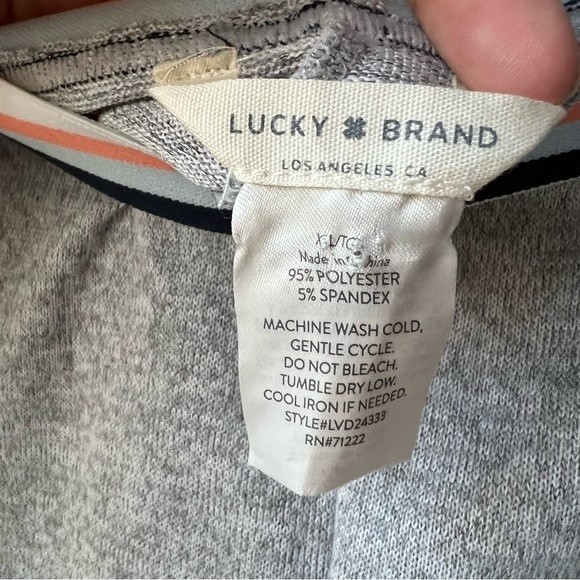 NWT Lucky Brand PJ Set Heathered Grey Size XL - Picture 5 of 7